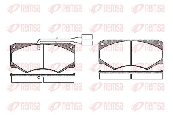 REMSA 0047.42 Brake Pad Set, disc brake
