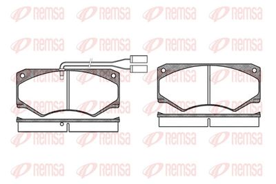 Brake Pad Set, disc brake REMSA 0047.42