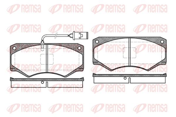 REMSA 0047.52 Brake Pad Set, disc brake