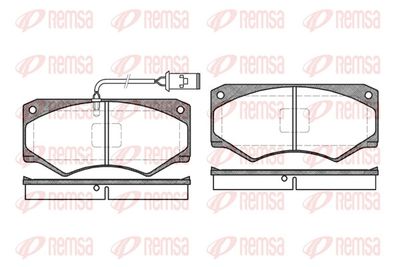 Brake Pad Set, disc brake REMSA 0047.52