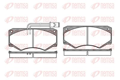 Brake Pad Set, disc brake REMSA 0047.22