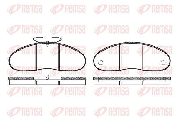 REMSA 0048.00 Brake Pad Set, disc brake