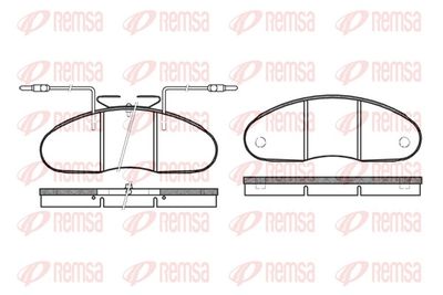 Brake Pad Set, disc brake REMSA 0048.02