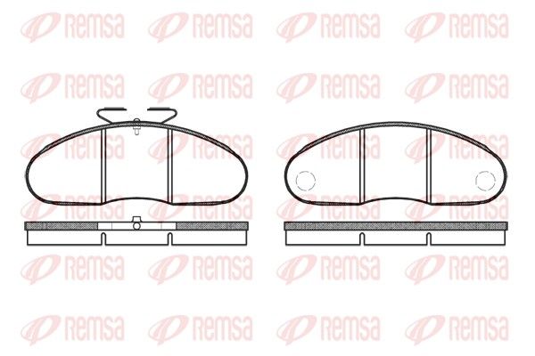 REMSA 0048.10 Brake Pad Set, disc brake