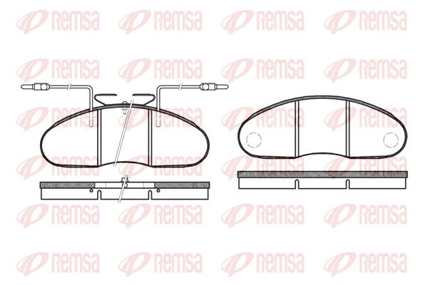 REMSA 0048.12 Brake Pad Set, disc brake