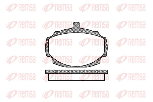 REMSA 0049.00 Brake Pad Set, disc brake