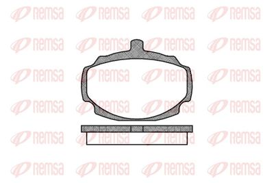 Brake Pad Set, disc brake REMSA 0049.00