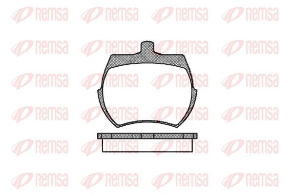 REMSA 0050.00 Brake Pad Set, disc brake