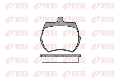 Brake Pad Set, disc brake REMSA 0050.00