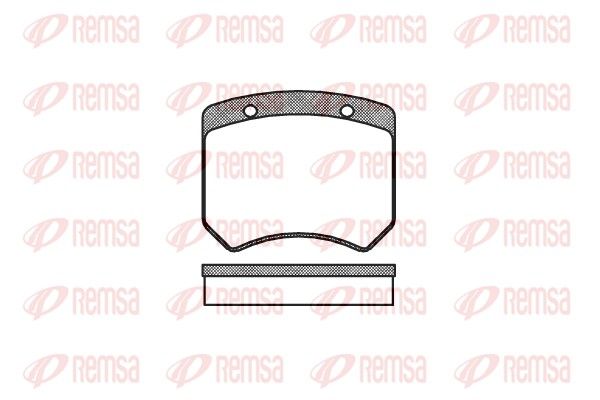 REMSA 0051.00 Brake Pad Set, disc brake