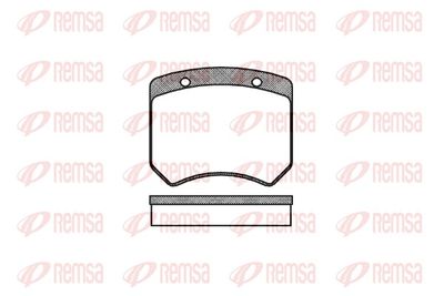 Brake Pad Set, disc brake REMSA 0051.00