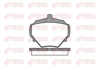 Brake Pad Set, disc brake REMSA 0052.00