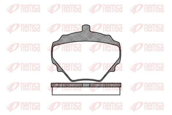 REMSA 0052.10 Brake Pad Set, disc brake
