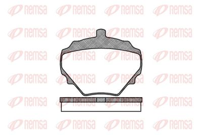 Brake Pad Set, disc brake REMSA 0052.10