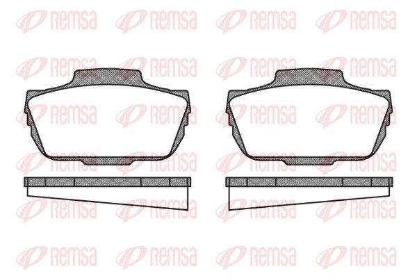 REMSA 0055.00 Brake Pad Set, disc brake