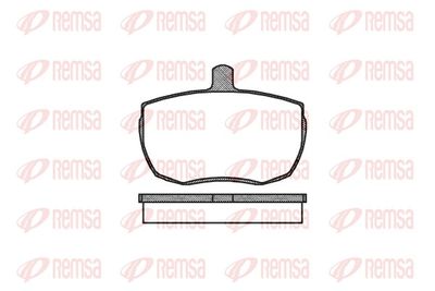 Brake Pad Set, disc brake REMSA 0056.00