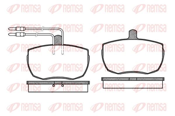 REMSA 0056.04 Brake Pad Set, disc brake