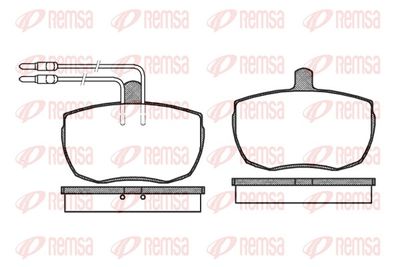Brake Pad Set, disc brake REMSA 0056.04