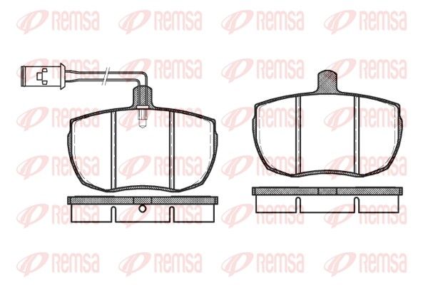 REMSA 0056.12 Brake Pad Set, disc brake