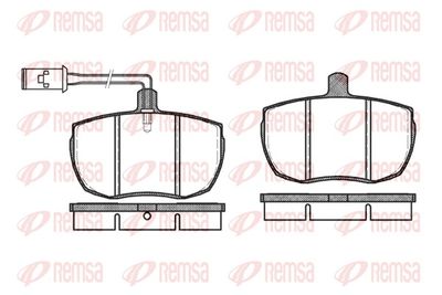 Brake Pad Set, disc brake REMSA 0056.12