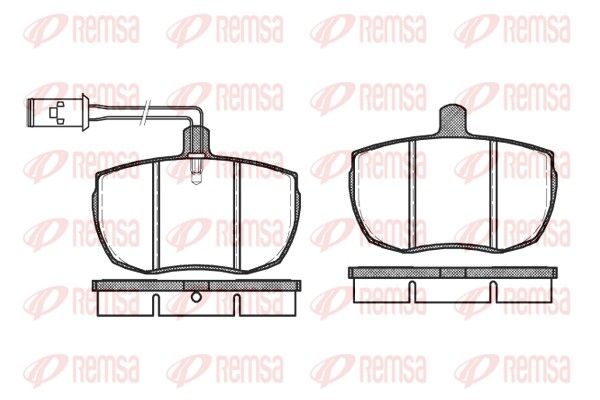 REMSA 0056.11 Brake Pad Set, disc brake
