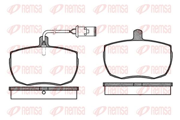 REMSA 0056.22 Brake Pad Set, disc brake