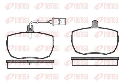 Brake Pad Set, disc brake REMSA 0056.22