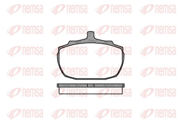 REMSA 0057.00 Brake Pad Set, disc brake