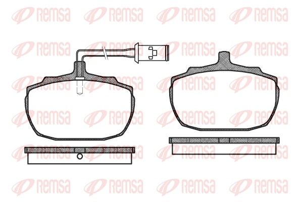 REMSA 0057.02 Brake Pad Set, disc brake
