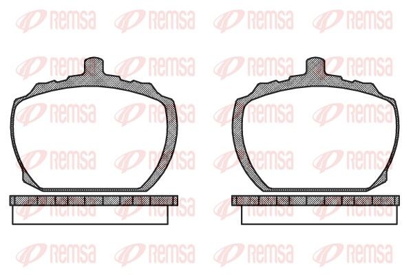 REMSA 0058.10 Brake Pad Set, disc brake