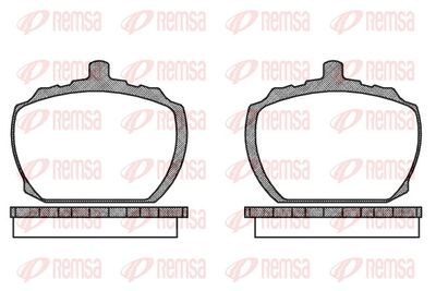 Brake Pad Set, disc brake REMSA 0058.10