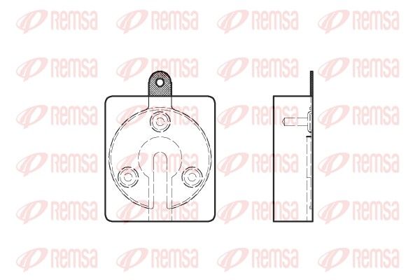 REMSA 0059.00 Brake Pad Set, disc brake