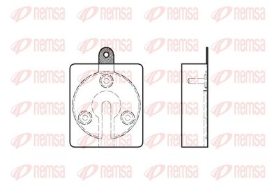 Brake Pad Set, disc brake REMSA 0059.00