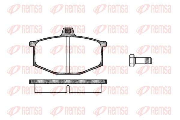 REMSA 0060.00 Brake Pad Set, disc brake