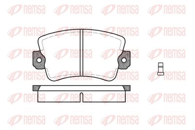 Brake Pad Set, disc brake REMSA 0061.02