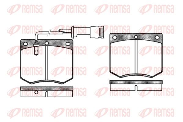 REMSA 0063.02 Brake Pad Set, disc brake
