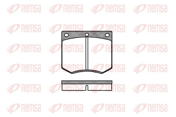 REMSA 0063.00 Brake Pad Set, disc brake