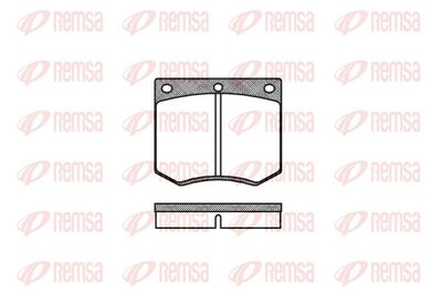 Brake Pad Set, disc brake REMSA 0063.00