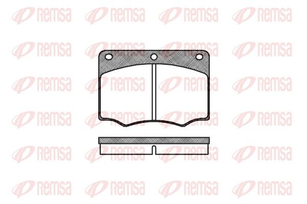 REMSA 0064.00 Brake Pad Set, disc brake