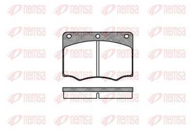 Brake Pad Set, disc brake REMSA 0064.00