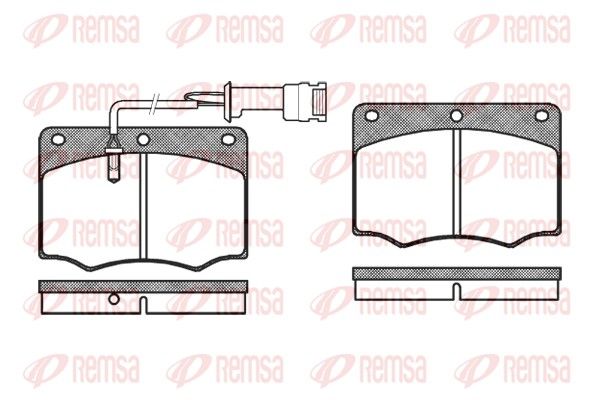 REMSA 0064.02 Brake Pad Set, disc brake