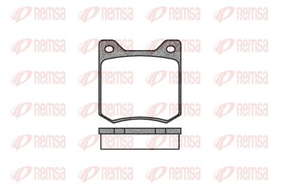 Brake Pad Set, disc brake REMSA 0066.00