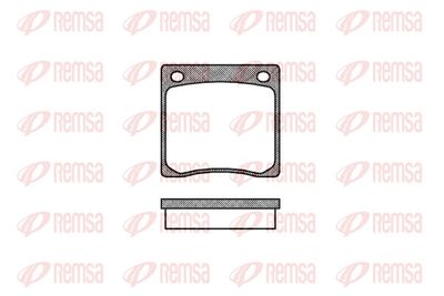 Brake Pad Set, disc brake REMSA 0067.00