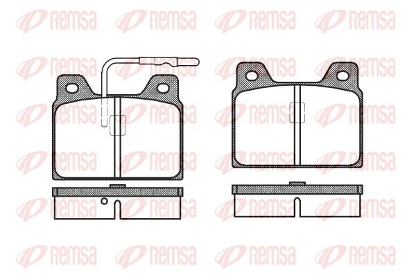 REMSA 0068.02 Brake Pad Set, disc brake