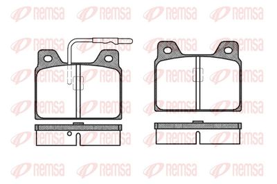 Brake Pad Set, disc brake REMSA 0068.02
