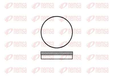 Brake Pad Set, disc brake REMSA 0070.00