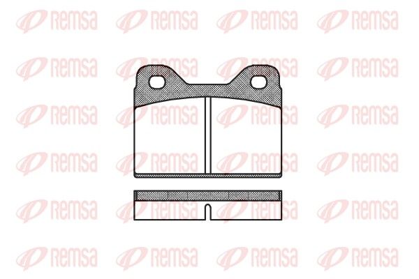 REMSA 0073.00 Brake Pad Set, disc brake