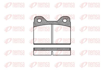 Brake Pad Set, disc brake REMSA 0073.00