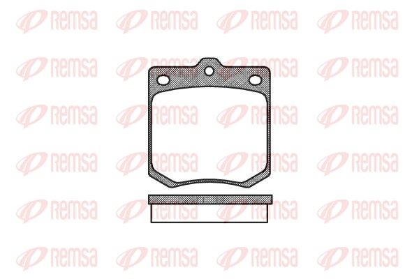 REMSA 0074.00 Brake Pad Set, disc brake
