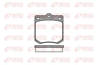 Brake Pad Set, disc brake REMSA 0074.00